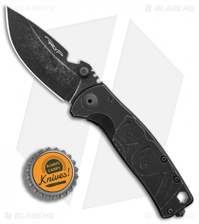 DPx Gear HEST/F Urban Frame Lock Knife Mr. DP Titanium (2.9" Black Stonewash)