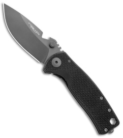 DPx Gear HEST/F Urban Frame Lock Knife Black G-10/Ti (2.9" Gray) 