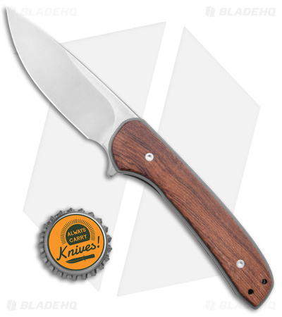 DROP + Ferrum Forge Gent Frame Lock Knife Rosewood (3" Satin)