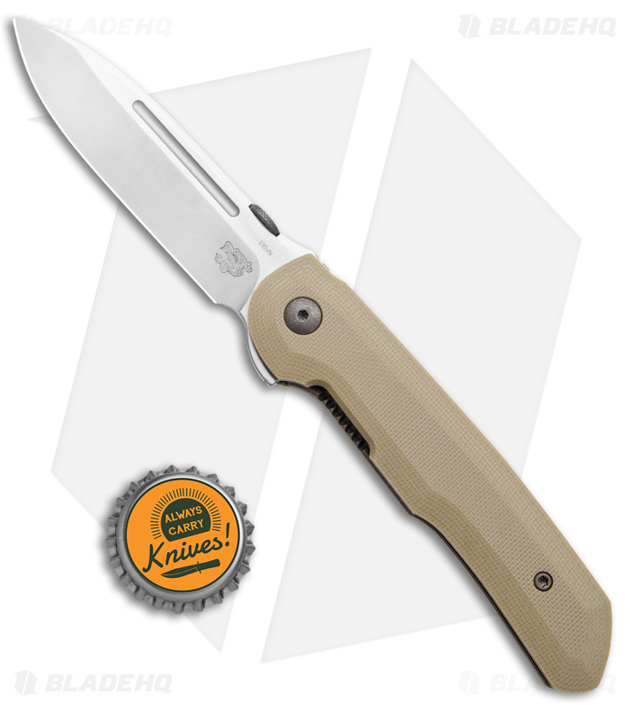 [FaB] Golden Tipple CF 3枚 DROP + Terzuola | Compact Tactical Folder Knife | Tan G-10 - Blade HQ
