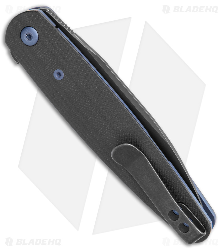 DROP + Zinker Dogtooth Frame Lock Knife Black G-10 (3.25" Black)