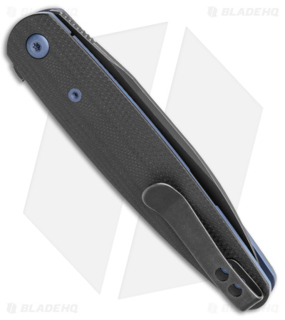 DROP + Zinker Dogtooth Frame Lock Knife Black G-10 (3.25" Black)