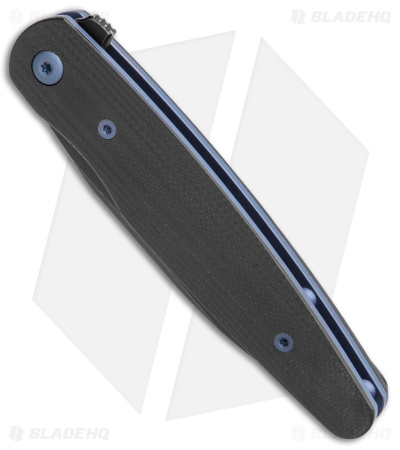 DROP + Zinker Dogtooth Frame Lock Knife Black G-10 (3.25" Black)