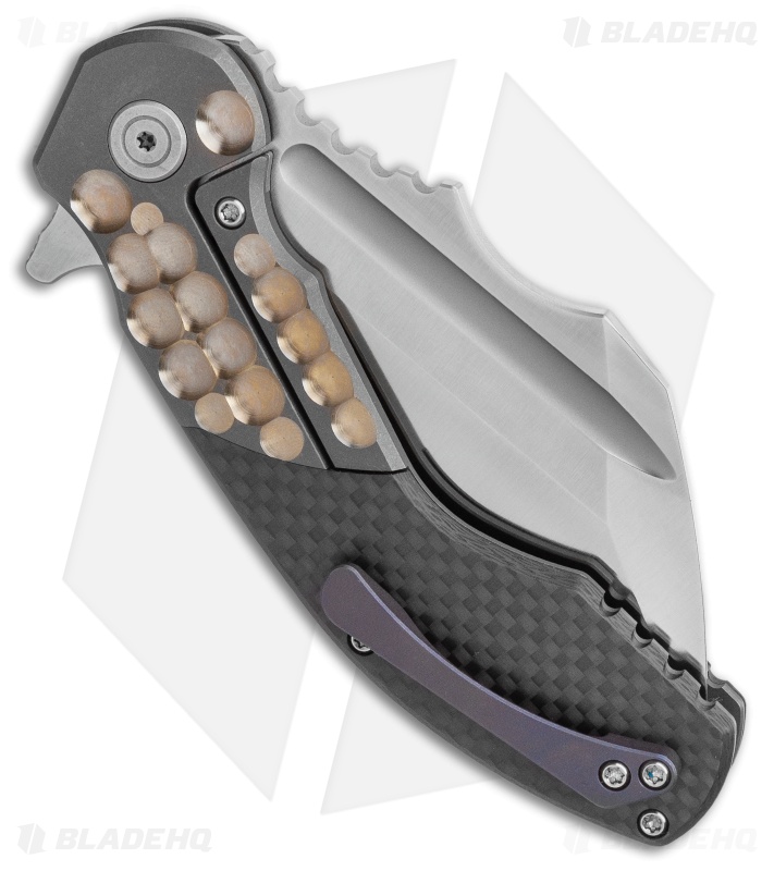 DSK Tactical VX-P Frame Lock Knife Titanium/Carbon Fiber (3.5" Satin 20CV)