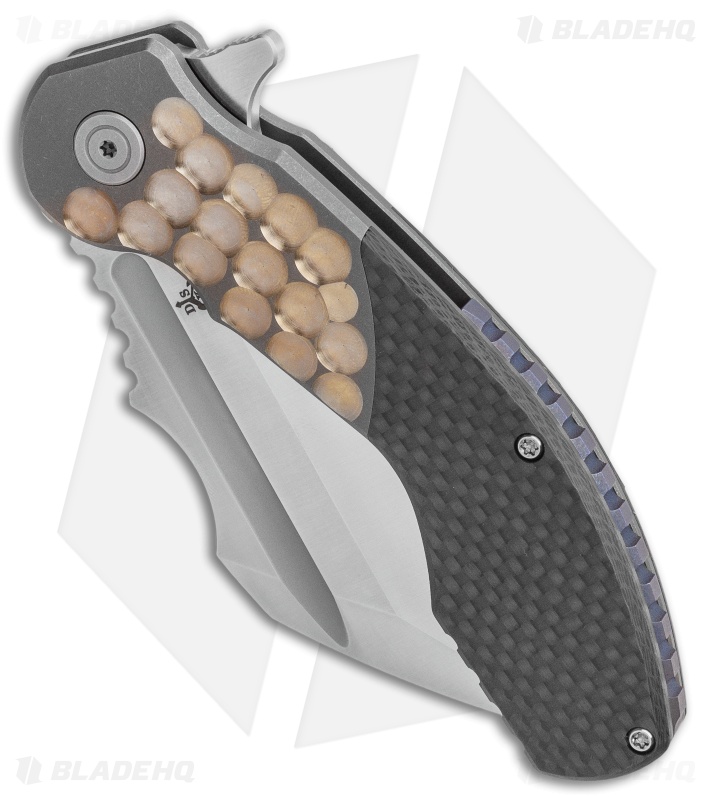 DSK Tactical VX-P Frame Lock Knife Titanium/Carbon Fiber (3.5" Satin 20CV)