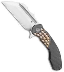 DSK Tactical VX-P Frame Lock Knife Titanium/Carbon Fiber (3.5" Satin 20CV)