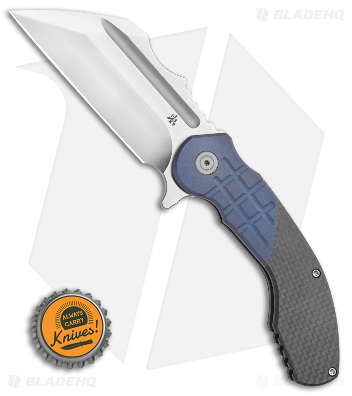 DSK Tactical VX-P Frame Lock Knife Titanium/Carbon Fiber (3.5" Satin 20CV)
