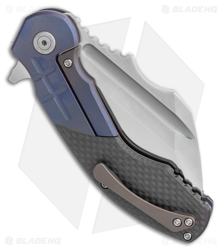 DSK Tactical VX-P Frame Lock Knife Titanium/Carbon Fiber (3.5" Satin 20CV)