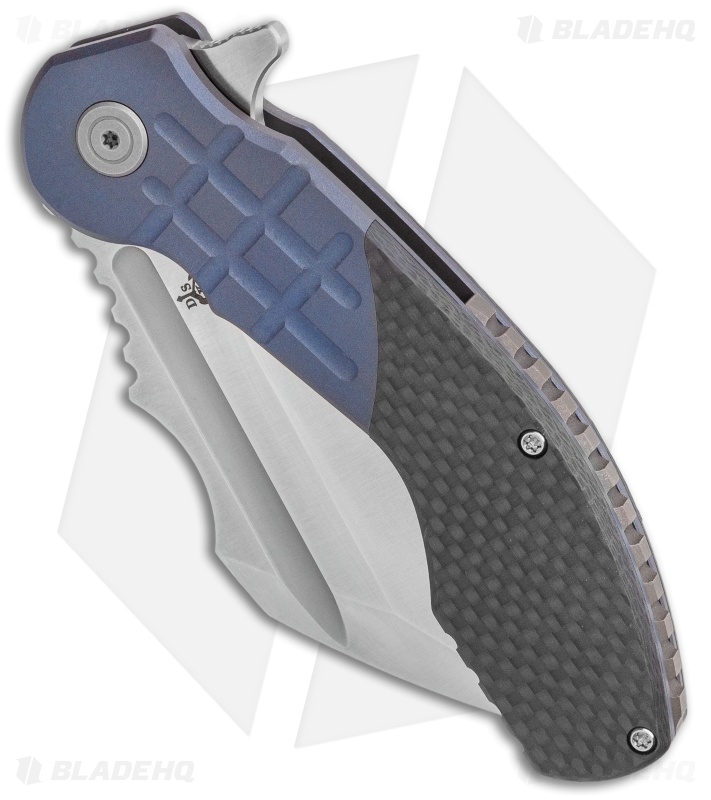 DSK Tactical VX-P Frame Lock Knife Titanium/Carbon Fiber (3.5" Satin 20CV)