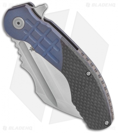 DSK Tactical VX-P Frame Lock Knife Titanium/Carbon Fiber (3.5" Satin 20CV)