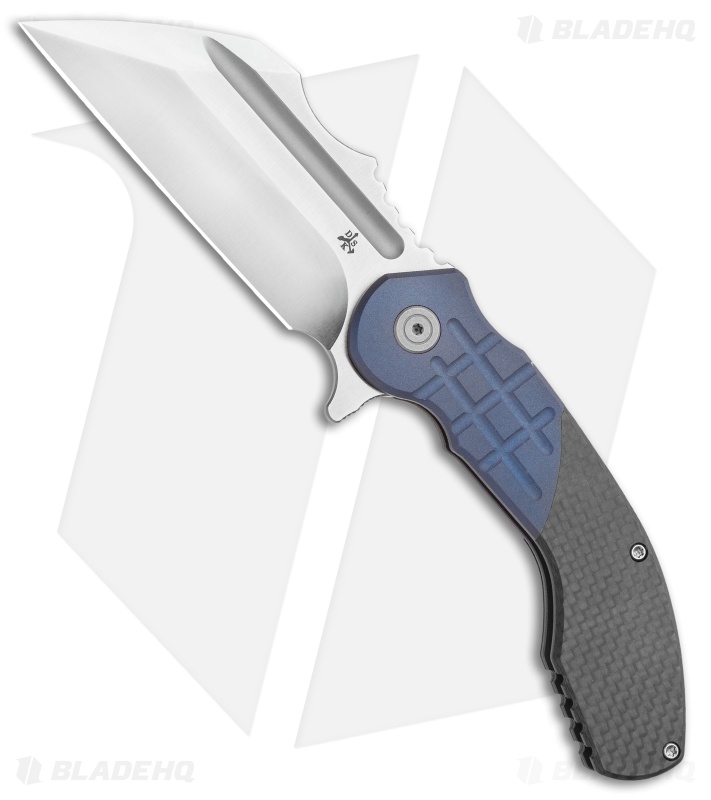 DSK Tactical VX-P Frame Lock Knife Titanium/Carbon Fiber (3.5" Satin 20CV)