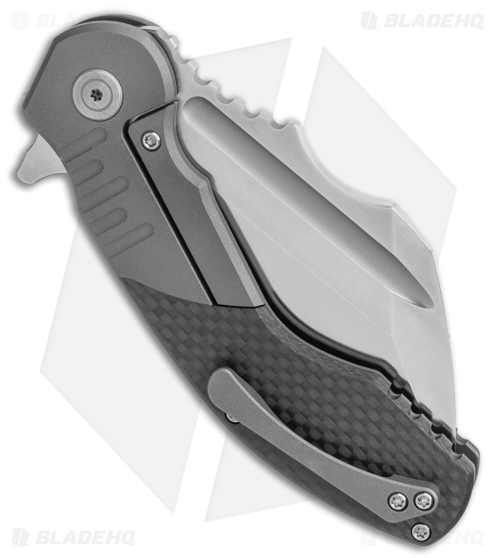 DSK Tactical VX-P Frame Lock Knife Titanium/Carbon Fiber (3.5" Satin 20CV)