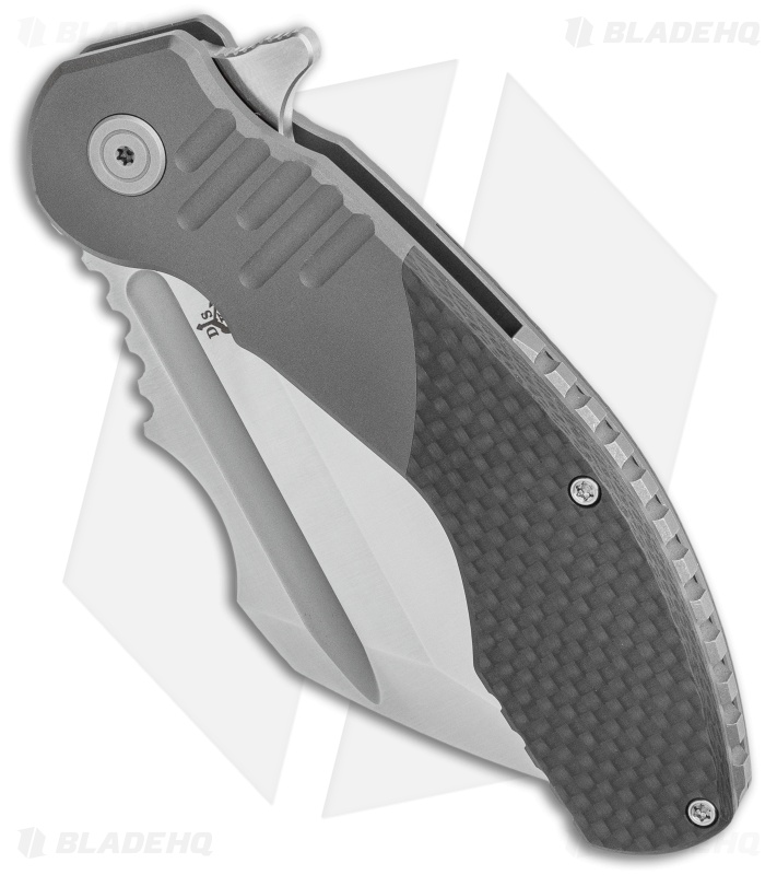 DSK Tactical VX-P Frame Lock Knife Titanium/Carbon Fiber (3.5" Satin 20CV)