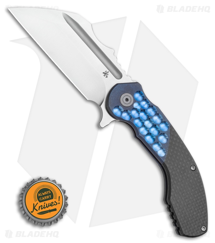 DSK Tactical VX-P Frame Lock Knife Titanium/Carbon Fiber (3.5" Satin 20CV)