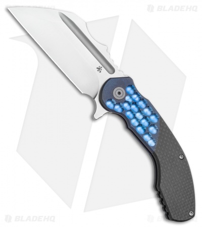 DSK Tactical VX-P Frame Lock Knife Titanium/Carbon Fiber (3.5" Satin 20CV)