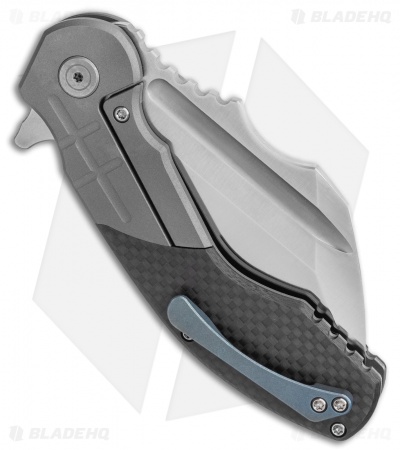 DSK Tactical VX-P Frame Lock Knife Titanium/Carbon Fiber (3.5" Satin 20CV)