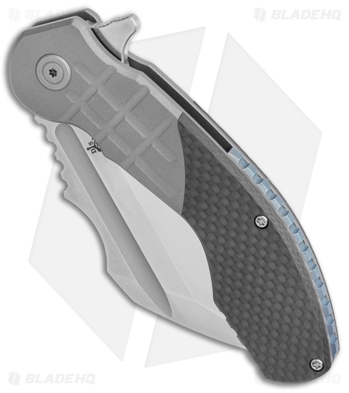 DSK Tactical VX-P Frame Lock Knife Titanium/Carbon Fiber (3.5" Satin 20CV)
