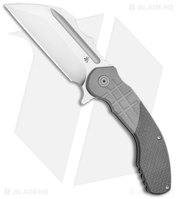 DSK Tactical VX-P Frame Lock Knife Titanium/Carbon Fiber (3.5" Satin 20CV)