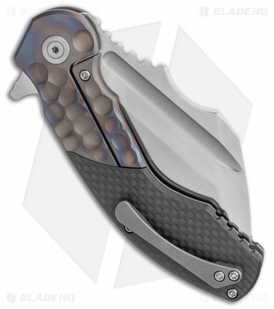DSK Tactical VX-P Frame Lock Knife Titanium/Carbon Fiber (3.5" Satin 20CV)
