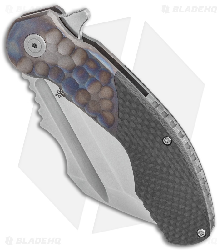 DSK Tactical VX-P Frame Lock Knife Titanium/Carbon Fiber (3.5" Satin 20CV)