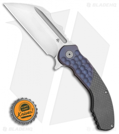 DSK Tactical VX-P Frame Lock Knife Titanium/Carbon Fiber (3.5" Satin 20CV)