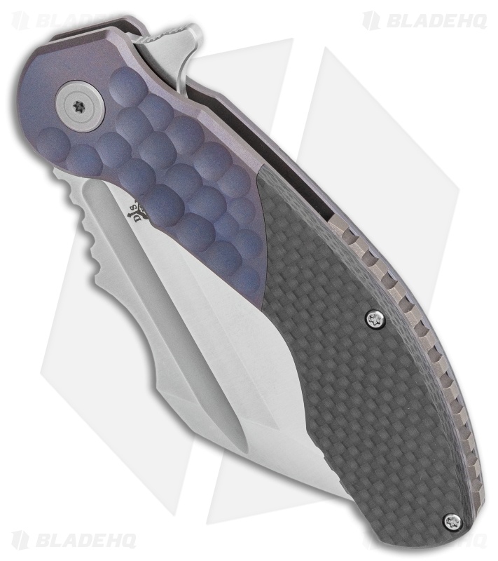 DSK Tactical VX-P Frame Lock Knife Titanium/Carbon Fiber (3.5" Satin 20CV)