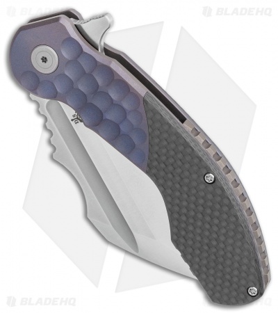 DSK Tactical VX-P Frame Lock Knife Titanium/Carbon Fiber (3.5" Satin 20CV)