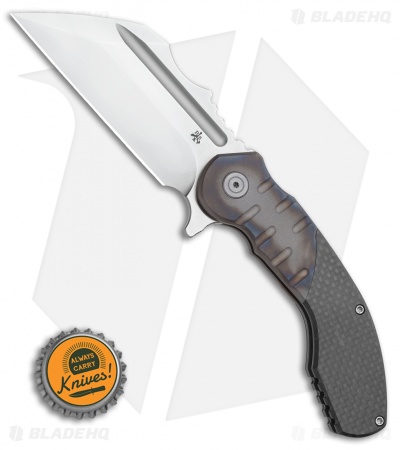 DSK Tactical VX-P Frame Lock Knife Titanium/Carbon Fiber (3.5" Satin 20CV)