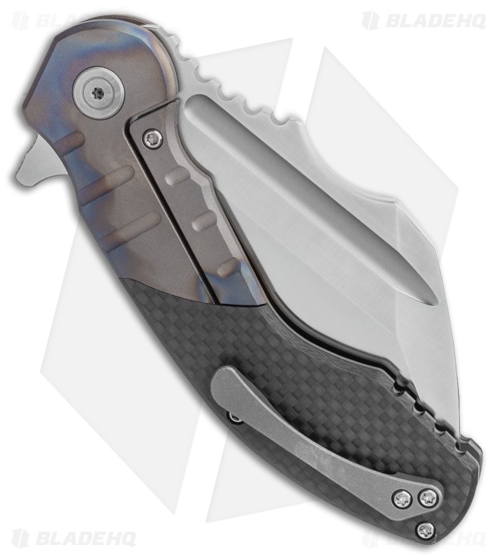 DSK Tactical VX-P Frame Lock Knife Titanium/Carbon Fiber (3.5" Satin 20CV)