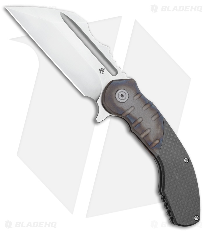 DSK Tactical VX-P Frame Lock Knife Titanium/Carbon Fiber (3.5" Satin 20CV)