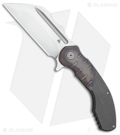 DSK Tactical VX-P Frame Lock Knife Titanium/Carbon Fiber (3.5" Satin 20CV)