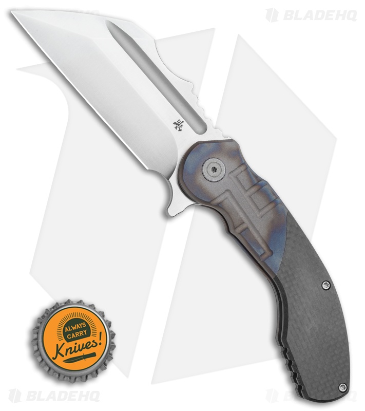 DSK Tactical VX-P Frame Lock Knife Titanium/Carbon Fiber (3.5" Satin 20CV)