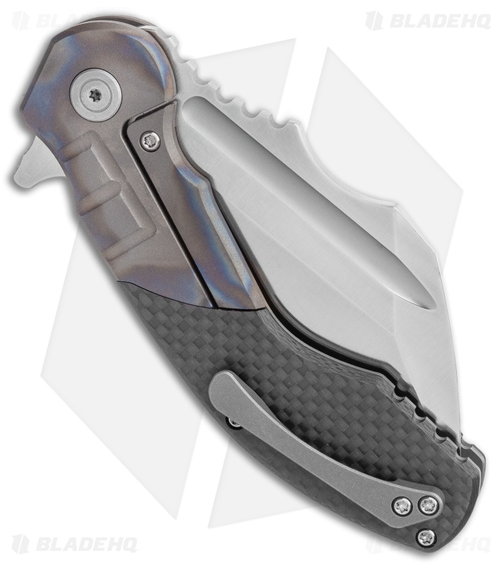 DSK Tactical VX-P Frame Lock Knife Titanium/Carbon Fiber (3.5" Satin 20CV)
