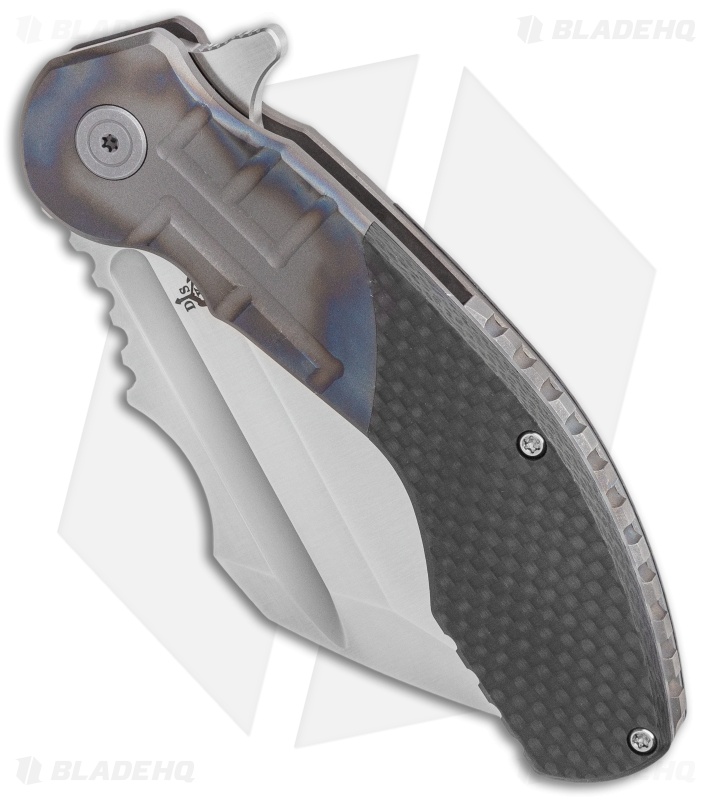 DSK Tactical VX-P Frame Lock Knife Titanium/Carbon Fiber (3.5" Satin 20CV)