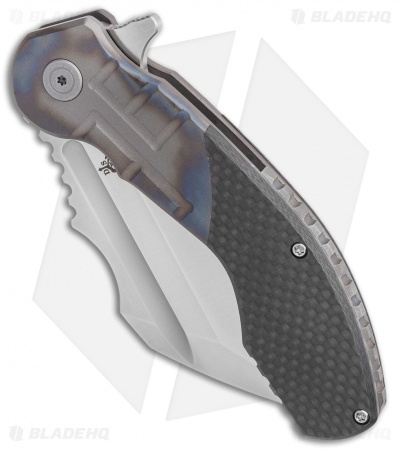 DSK Tactical VX-P Frame Lock Knife Titanium/Carbon Fiber (3.5" Satin 20CV)