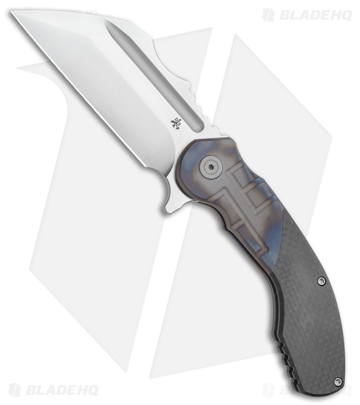 DSK Tactical VX-P Frame Lock Knife Titanium/Carbon Fiber (3.5" Satin 20CV)