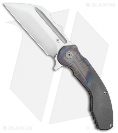 DSK Tactical VX-P Frame Lock Knife Titanium/Carbon Fiber (3.5" Satin 20CV)