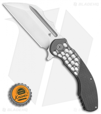 DSK Tactical VX-P Frame Lock Knife Titanium/Carbon Fiber (3.5" Satin 20CV)