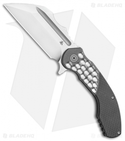DSK Tactical VX-P Frame Lock Knife Titanium/Carbon Fiber (3.5" Satin 20CV)