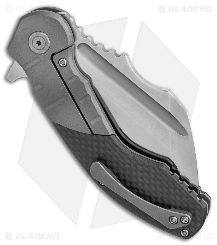 DSK Tactical VX-P Frame Lock Knife Titanium/Carbon Fiber (3.5" Satin 20CV)