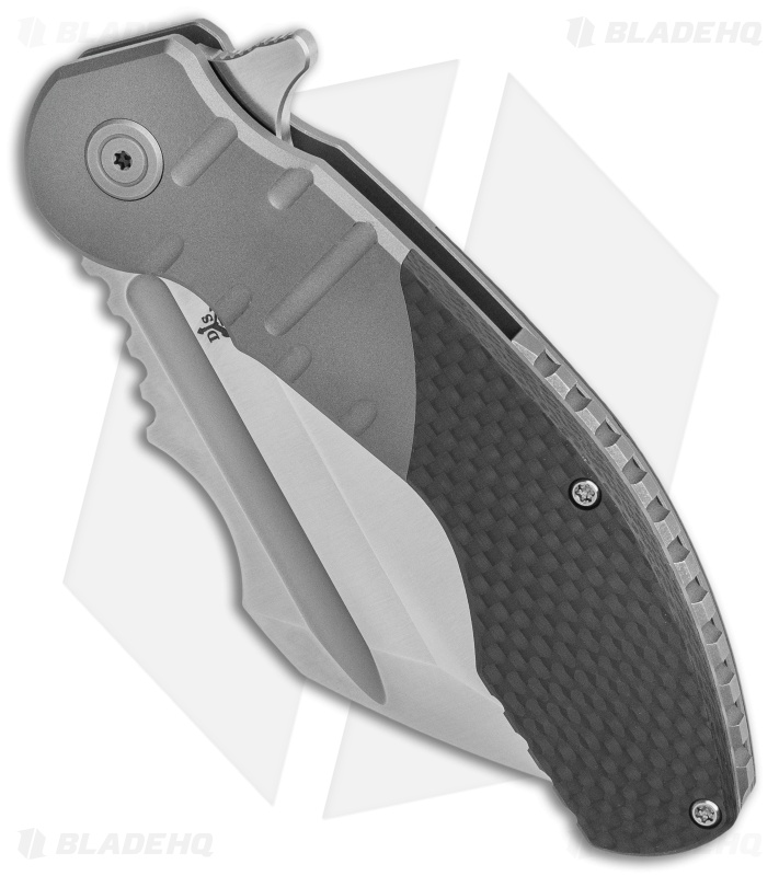 DSK Tactical VX-P Frame Lock Knife Titanium/Carbon Fiber (3.5" Satin 20CV)