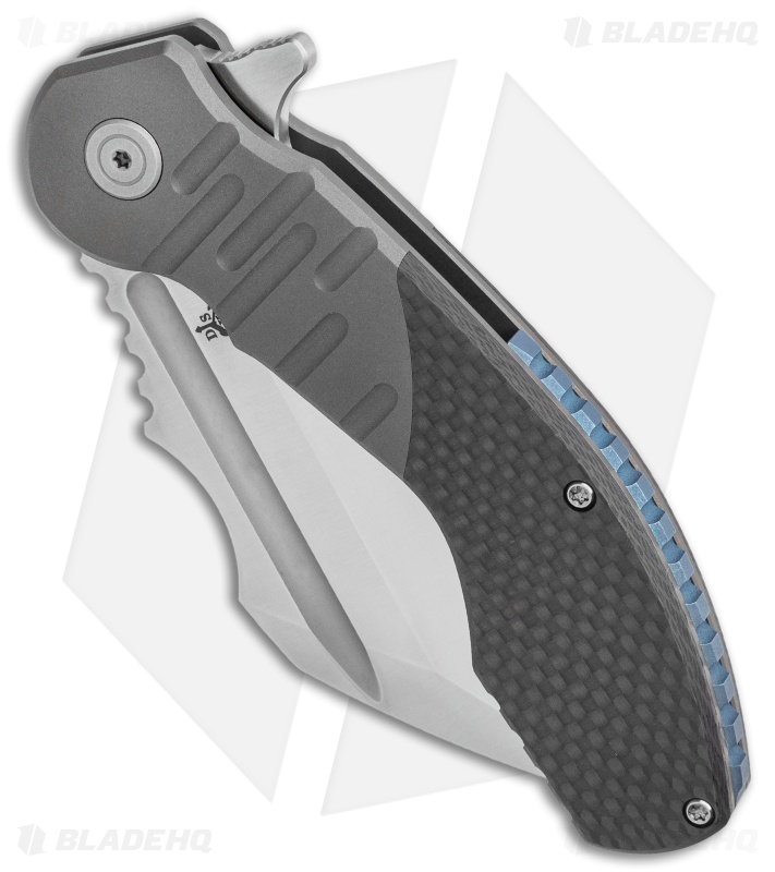 DSK Tactical VX-P Frame Lock Knife Titanium/Carbon Fiber (3.5" Satin 20CV)