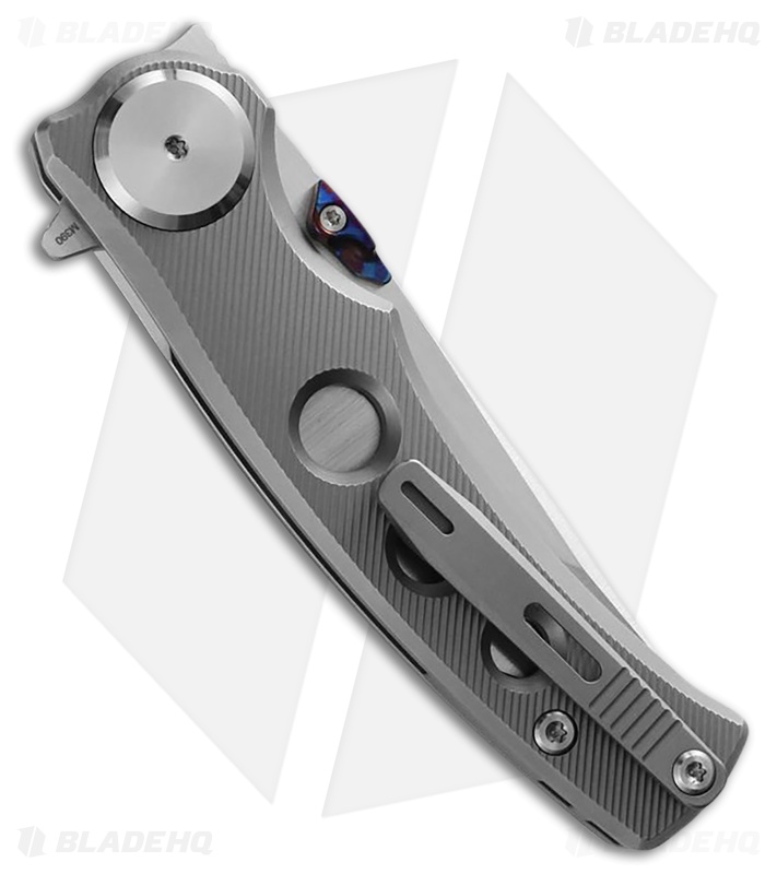 Dreamtech Flipper Button Lock Lined Gray Titanium (3.125" Satin)