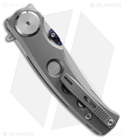Dreamtech Flipper Button Lock Lined Gray Titanium (3.125" Satin)