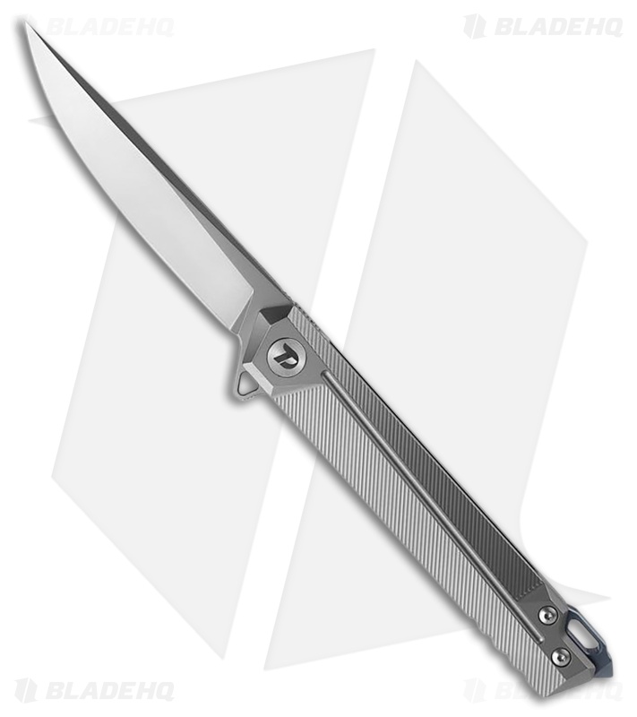 ⭐️yukky⭐️ Dreamtech Flipper Linerlock Gray Titanium - Blade HQ