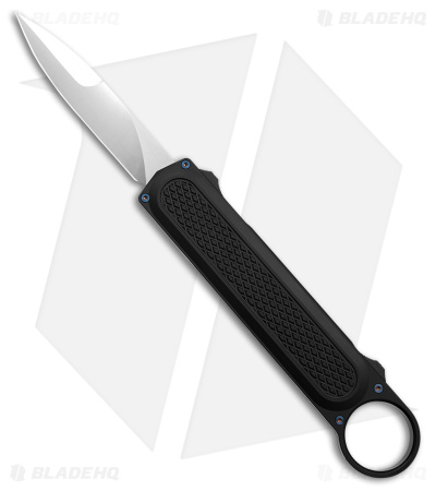 Daggerr Knives Mermaid Double Action OTF Knife Black (3.5" Satin VG10)