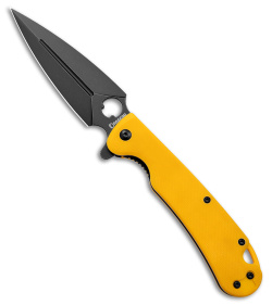 Daggerr Knives Arrow Scorpion Edition Knife Yellow G-10 (4" Black D2)