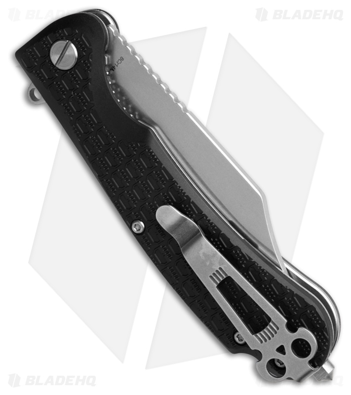Daggerr Knives Powie Liner Lock Knife Black FRN (3.5" Stonewash)