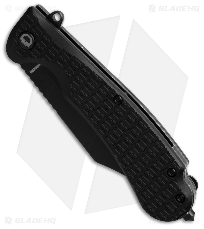 Daggerr Knives Powie Liner Lock Knife Black FRN (3.5" Black)