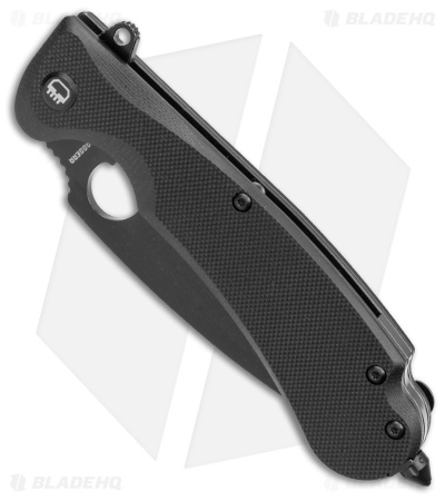 Daggerr Knives Resident Liner Lock Knife Black G-10 (3.5" Blackwash D2) RSBKBW
